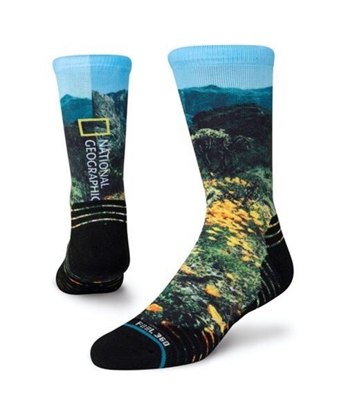 STANCE スタンス POPPY TRAILS A558A22POP メンズ 靴下 ソックス JJ B24(BLACK-L)