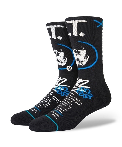 STANCE スタンス EXTRA TERRESTRIAL A555C22EXT ソックス 靴下 ユニセックス E.T. コラボレーションモデル JJ L10(BLK-L)