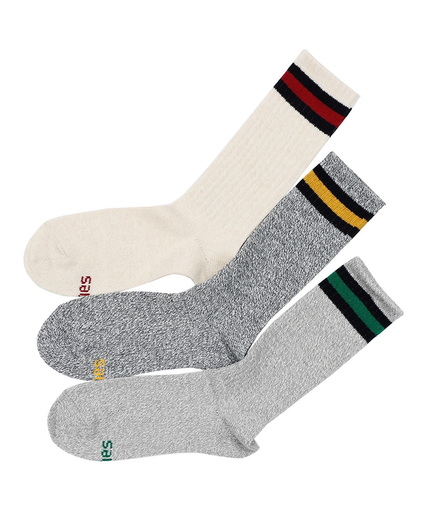 HANES ヘインズ ソックス 靴下 ヨリモクライン 3足組 フル