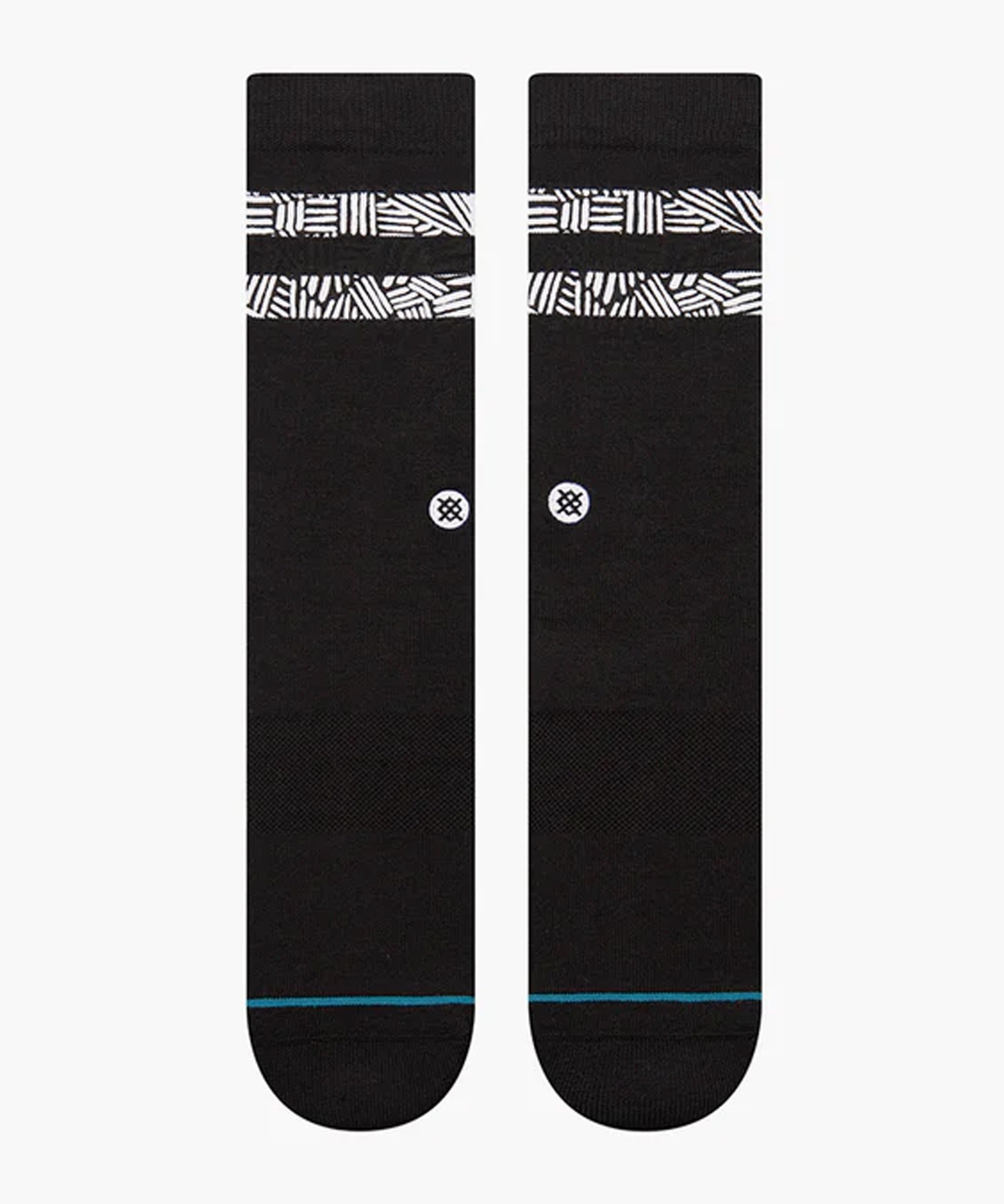 STANCE スタンス SCRATCHED ソックス 靴下 ボーダー柄 ブラック