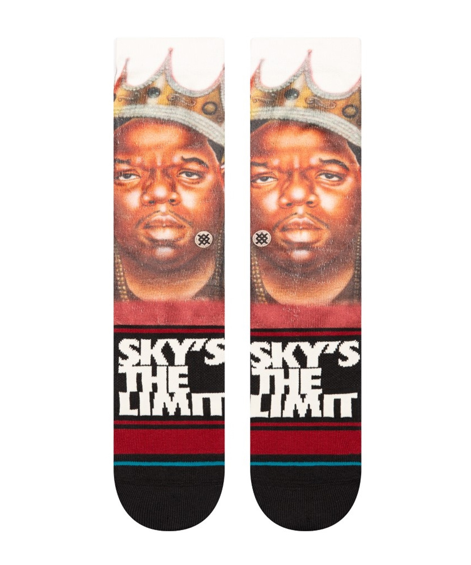 STANCE スタンス SKYS THE LIMIT ソックス 靴下 BIGGIE ビギーコラボモデル ノトーリアス・B.I.G The Notorious B.I.G. A555D23SKY(BLK-L)
