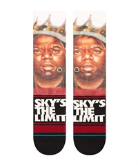 STANCE スタンス SKYS THE LIMIT ソックス 靴下 BIGGIE（ビギー）コラボモデル ノトーリアス・B.I.G The Notorious B.I.G. A555D23SKY
