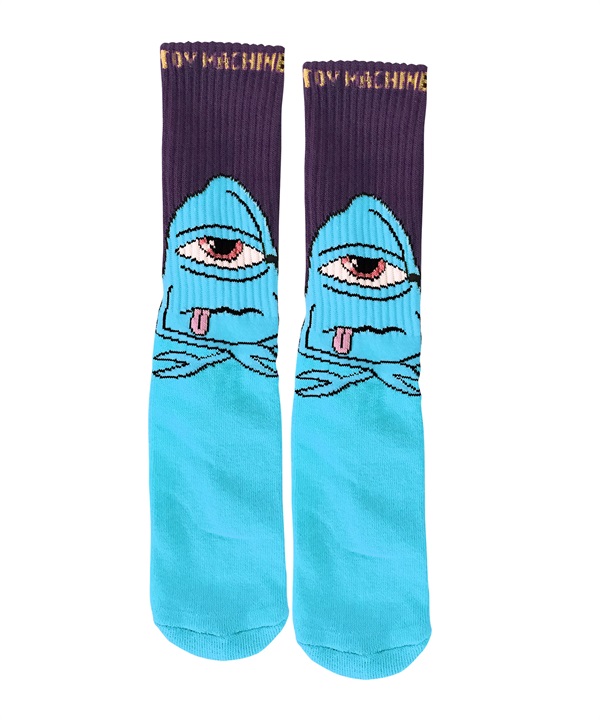 TOY MACHINE/トイマシーン ソックス 靴下 BORED SECT SOCK L.BLUE P1008-LBL