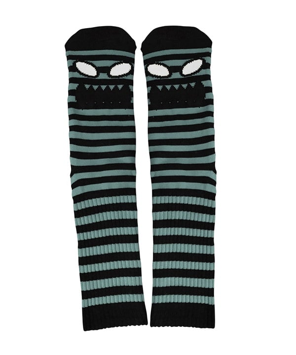 TOY MACHINE/トイマシーン ソックス 靴下 MONSTER FACE MINI STRIPE SOCK SLATE/BLACK P1009-SLBK