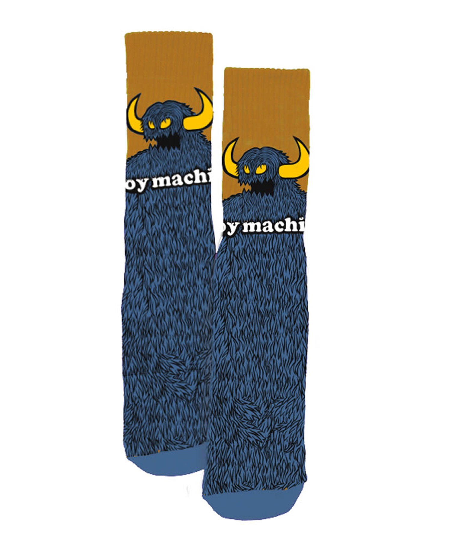 TOY MACHINE/トイマシーン ソックス 靴下 FURRY MONSTER SOCK SLATE P1018-SL(SLATE-FREE)