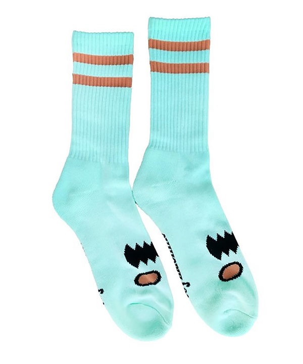 TOY MACHINE/トイマシーン ソックス 靴下 MONSTER FACE SOCKS MINT P907-MT