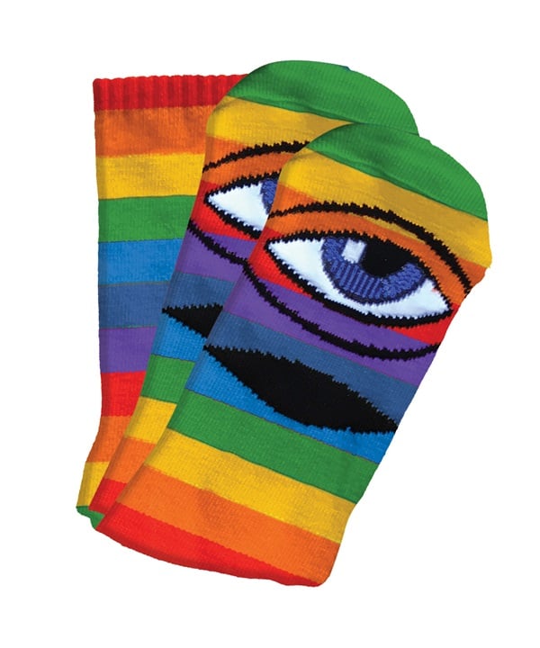 TOY MACHINE/トイマシーン ソックス 靴下 SECT EYE SOCKS RAINBOW P945