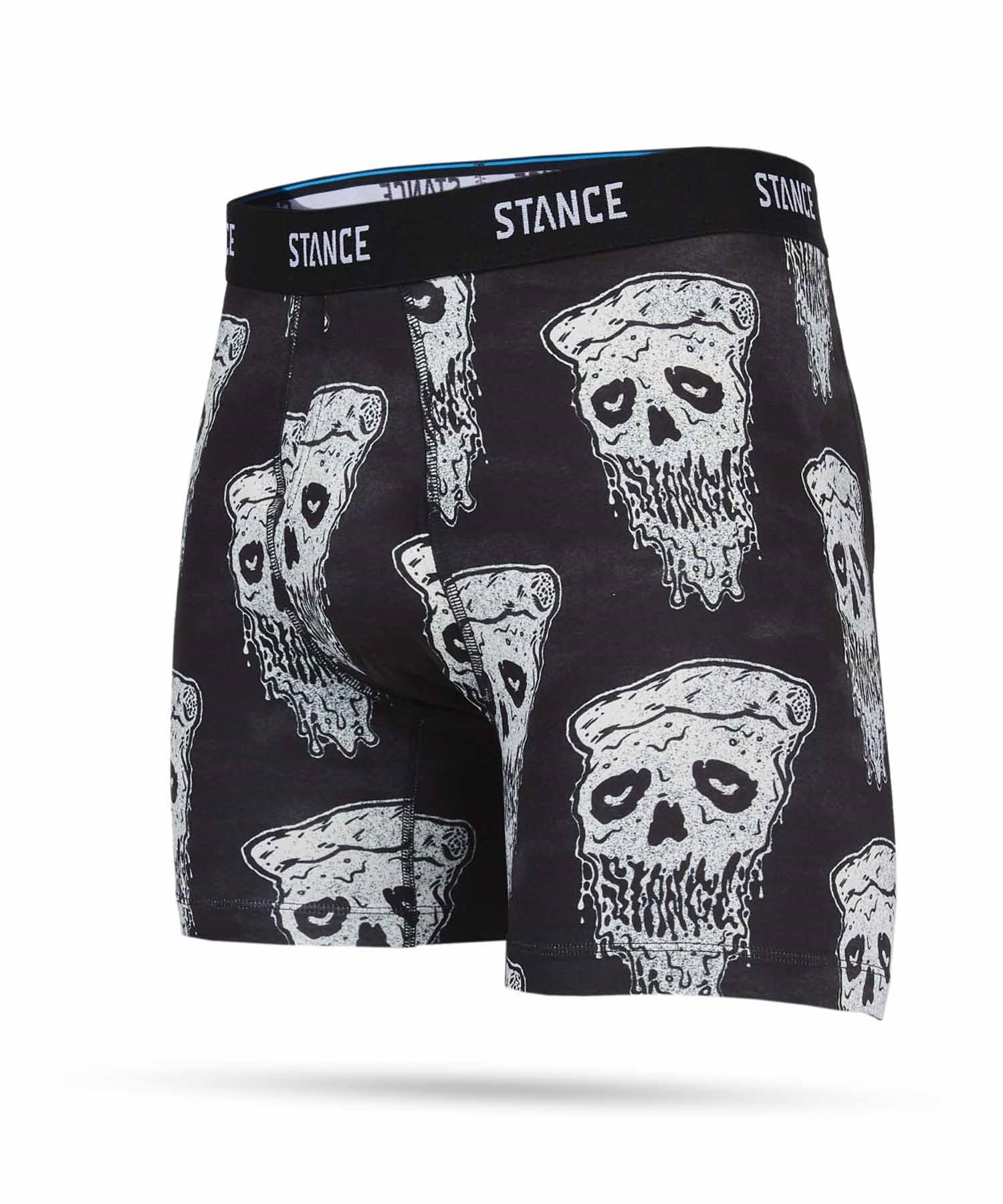 STANCE スタンス メンズ ボクサーパンツ PIZZA FACE POLYESTER BLEND BOXER BRIEF M803A24PIZ(BK/WT-S)