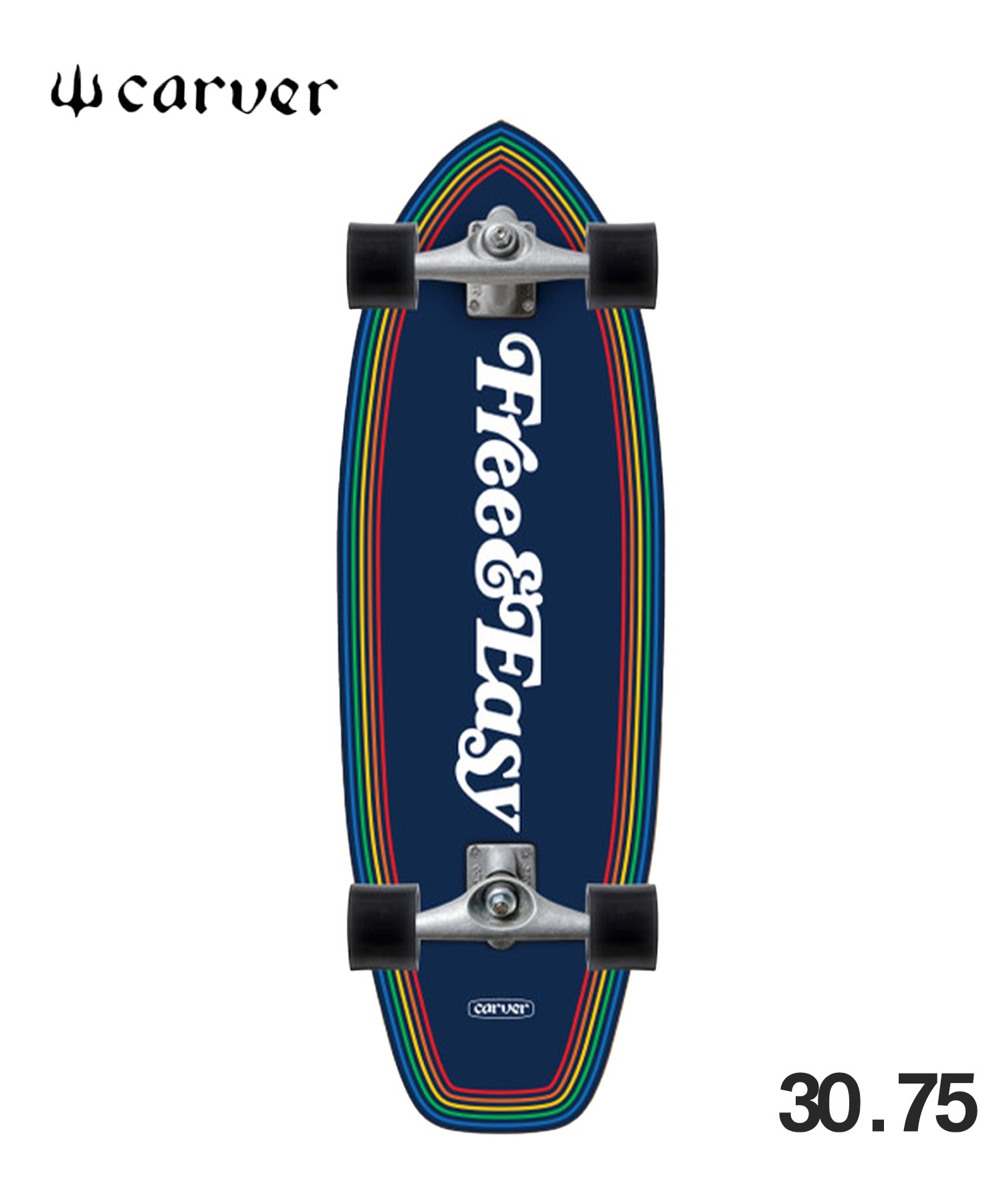 【オンラインストア限定販売】CARVER カーバー CARVER×FREE&EASY PRISM 30.75 サーフスケート フリーアンドイージー(BK-30.7inch)