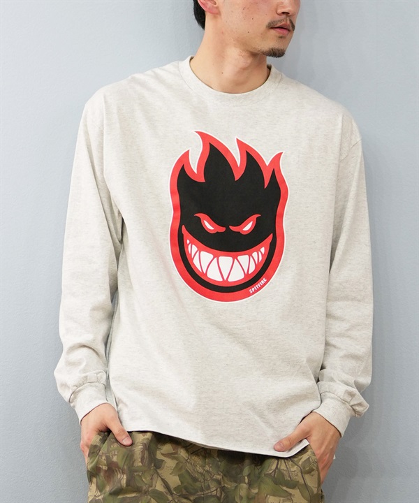 SPITFIRE スピットファイヤー 長袖 Tシャツ メンズ ロンT ロゴ フロントプリント オーバーサイズ BIGHEAD FILL LS