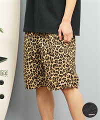 DEAR LAUREL ディアローレル × GRAMICCI グラミチ コラボ ハーフパンツ ショートパンツ メンズ ショーツ ヒョウ柄 レオパード柄 GMP5-S2006 ムラサキスポーツ限定