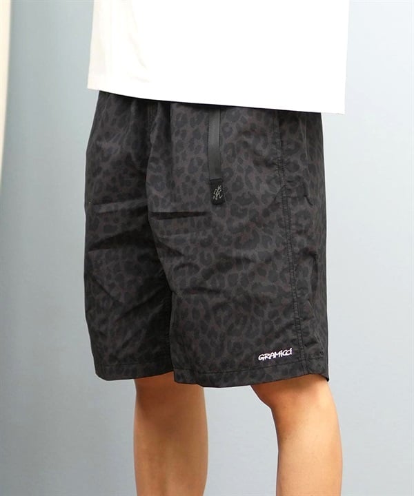 DEAR LAUREL ディアローレル × GRAMICCI グラミチ コラボ ハーフパンツ ショートパンツ メンズ ショーツ ヒョウ柄 レオパード柄 GMP5-S2006 ムラサキスポーツ限定