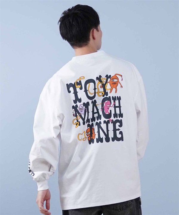 TOY MACHINE トイマシーン 長袖 Tシャツ メンズ ビックシルエット バックプリント ムラサキスポーツ限定 MTMPFLT3