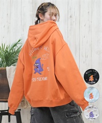 TOY MACHINE トイマシーン パーカー ジップアップ レディース ビッグシルエット バックプリント MTMPFSW13 ムラサキスポーツ限定