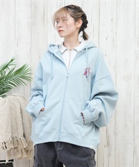 TOY MACHINE トイマシーン パーカー ジップアップ レディース ビッグシルエット バックプリント MTMPFSW13 ムラサキスポーツ限定