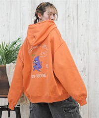 TOY MACHINE トイマシーン パーカー ジップアップ レディース ビッグシルエット バックプリント MTMPFSW13 ムラサキスポーツ限定