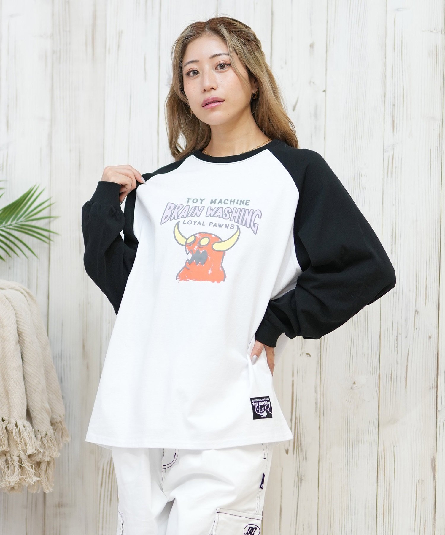TOY MACHINE トイマシーン 長袖 Tシャツ レディース ロンT