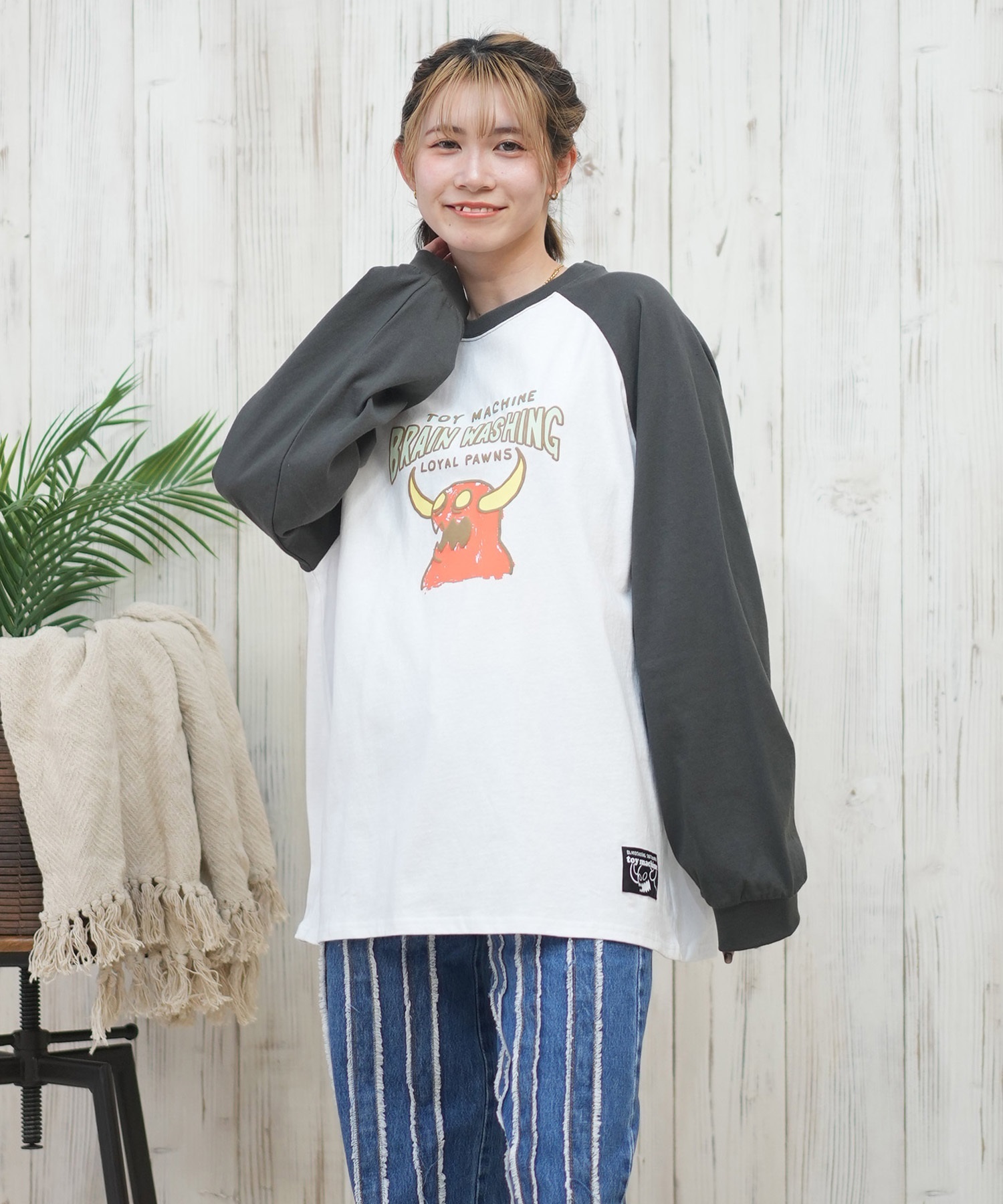 TOY MACHINE トイマシーン 長袖 Tシャツ レディース ロンT TOY MACHINE トイマシーン 長袖 Tシャツ レディース ロンT