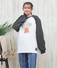 TOY MACHINE トイマシーン 長袖 Tシャツ レディース ロンT オーバーサイズ ラグラン MTMPFLT10 ムラサキスポーツ限定
