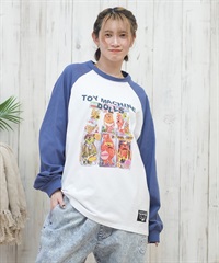 TOY MACHINE トイマシーン 長袖 Tシャツ レディース ロンT オーバーサイズ ラグラン MTMPFLT11 ムラサキスポーツ限定