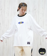 TOY MACHINE トイマシーン 長袖 Tシャツ レディース ロンT オーバーサイズ リンガーTシャツ MTMPFLT12 ムラサキスポーツ限定