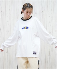 TOY MACHINE トイマシーン 長袖 Tシャツ レディース ロンT オーバーサイズ リンガーTシャツ MTMPFLT12 ムラサキスポーツ限定