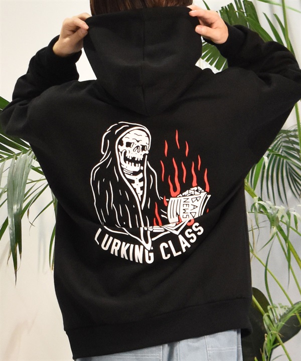 LURKING CLASS ラーキングクラス プルオーバー パーカー メンズ スウェット フーディー バックプリント 裏起毛 ST24HUM02 ムラサキスポーツ限定
