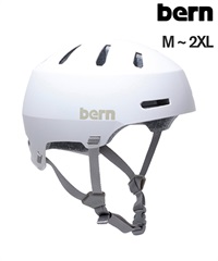 BERN バーン スケートボード ヘルメット 自転車  MACON2.0 ムラサキスポーツ(WHT-M)