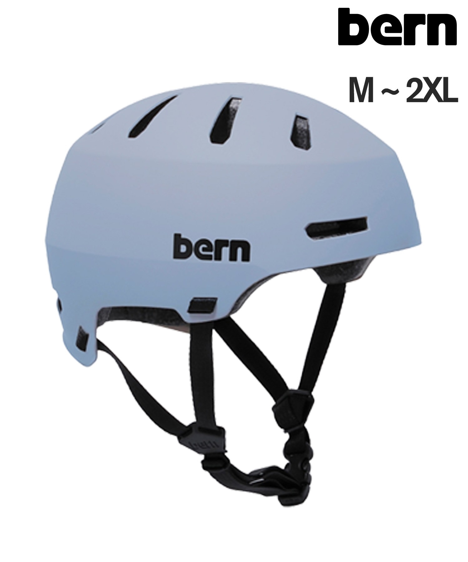 BERN バーン スケートボード ヘルメット 自転車  MACON2.0 ムラサキスポーツ(MAMBL-M)