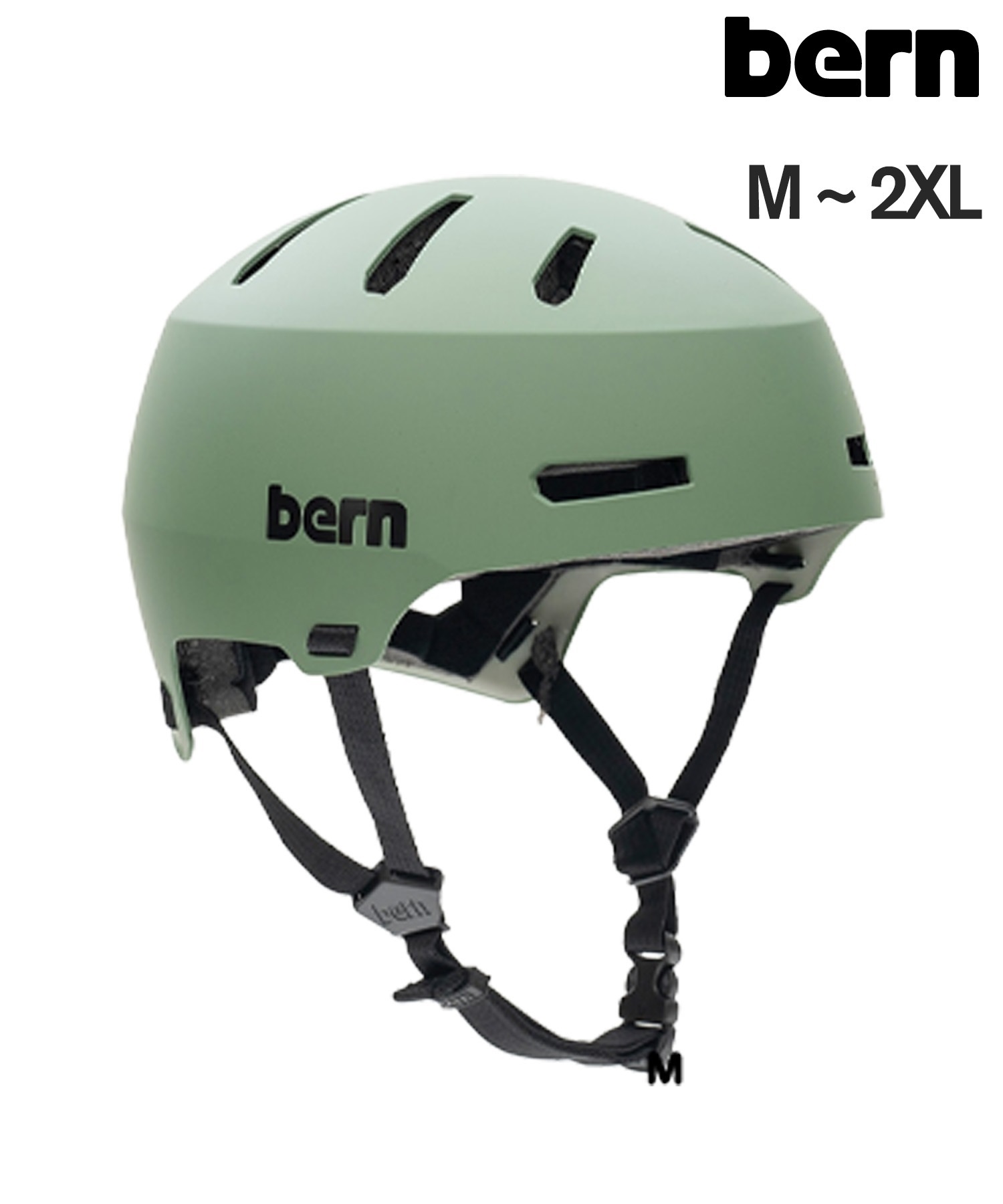 BERN バーン スケートボード ヘルメット 自転車  MACON2.0 ムラサキスポーツ(MMGRN-M)