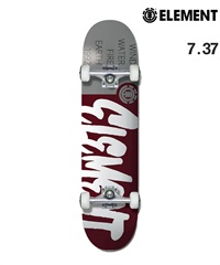 ELEMENT エレメント キッズ スケートボード コンプリート デッキ 7.37inch PUFFYS ムラサキスポーツ(WINE-7.37inch)