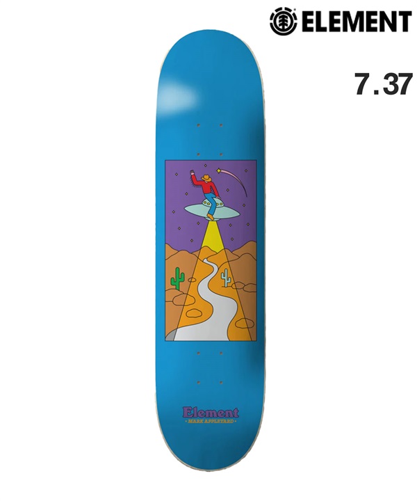 旧モデル ELEMENT エレメント スケートボード キッズ デッキ 7.37inch ALCALA APPLEYARD ムラサキスポーツ