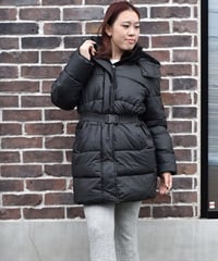 HUNTER ハンター アウター レディース イントレピッド ミッドレングス パファー コート 中綿 WRO1512RTN(BLK-XS)