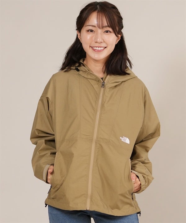 THE NORTH FACE ザ・ノース・フェイス ナイロン ジャケット レディース 撥水 ワンポイント ロゴ COMPACT JACKET NPW72530
