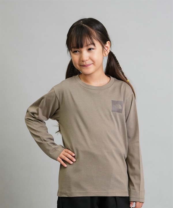 THE NORTH FACE ザ・ノース・フェイス 長袖 Tシャツ ロンT キッズ ジュニア 子供 ブランドロゴ NTJ32357