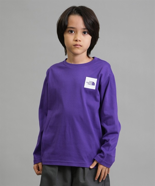 THE NORTH FACE ザ・ノース・フェイス 長袖 Tシャツ ロンT キッズ ジュニア 子供 ブランドロゴ NTJ32357