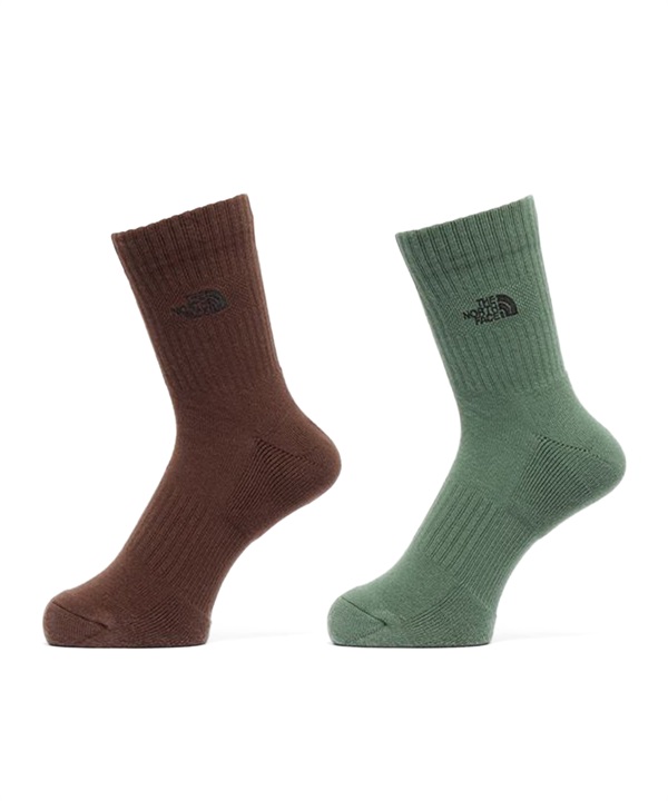 THE NORTH FACE ザ・ノース・フェイス ソックス 靴下 TNF LOGO 2P CREW ロゴ 2P クルー NN82310