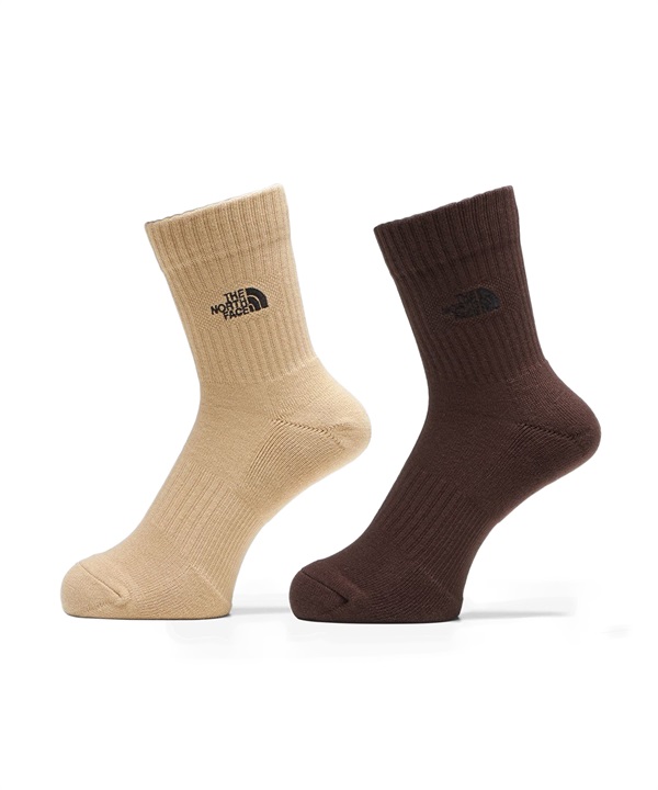 THE NORTH FACE ザ・ノース・フェイス ソックス 靴下 TNF LOGO 2P CREW ロゴ 2P クルー NN82310
