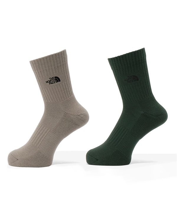 THE NORTH FACE ザ・ノース・フェイス ソックス 靴下 TNF LOGO 2P CREW ロゴ 2P クルー NN82310