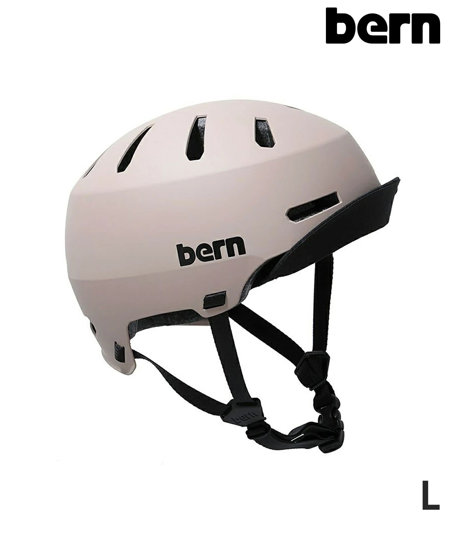 BERN バーン スケートボード ヘルメット 自転車 MACON2.0 VISOR SAND