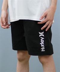 Hurley ハーレー 水着 海パン トランクス サーフパンツ キッズ ジュニア 子供 ロゴ シンプル BBS2200002(BLK-130cm)