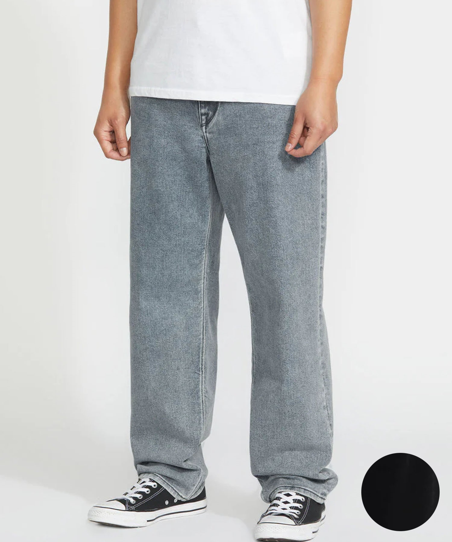 VOLCOM ボルコム ロングパンツ メンズ デニム ジーンズ テーパードフィット Modown Tapered Denim A1932102(ASH-28inch)