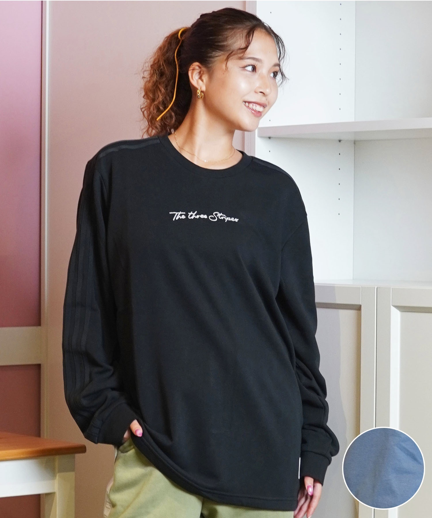adidas アディダス 長袖 Tシャツ レディース JTM08 ロング