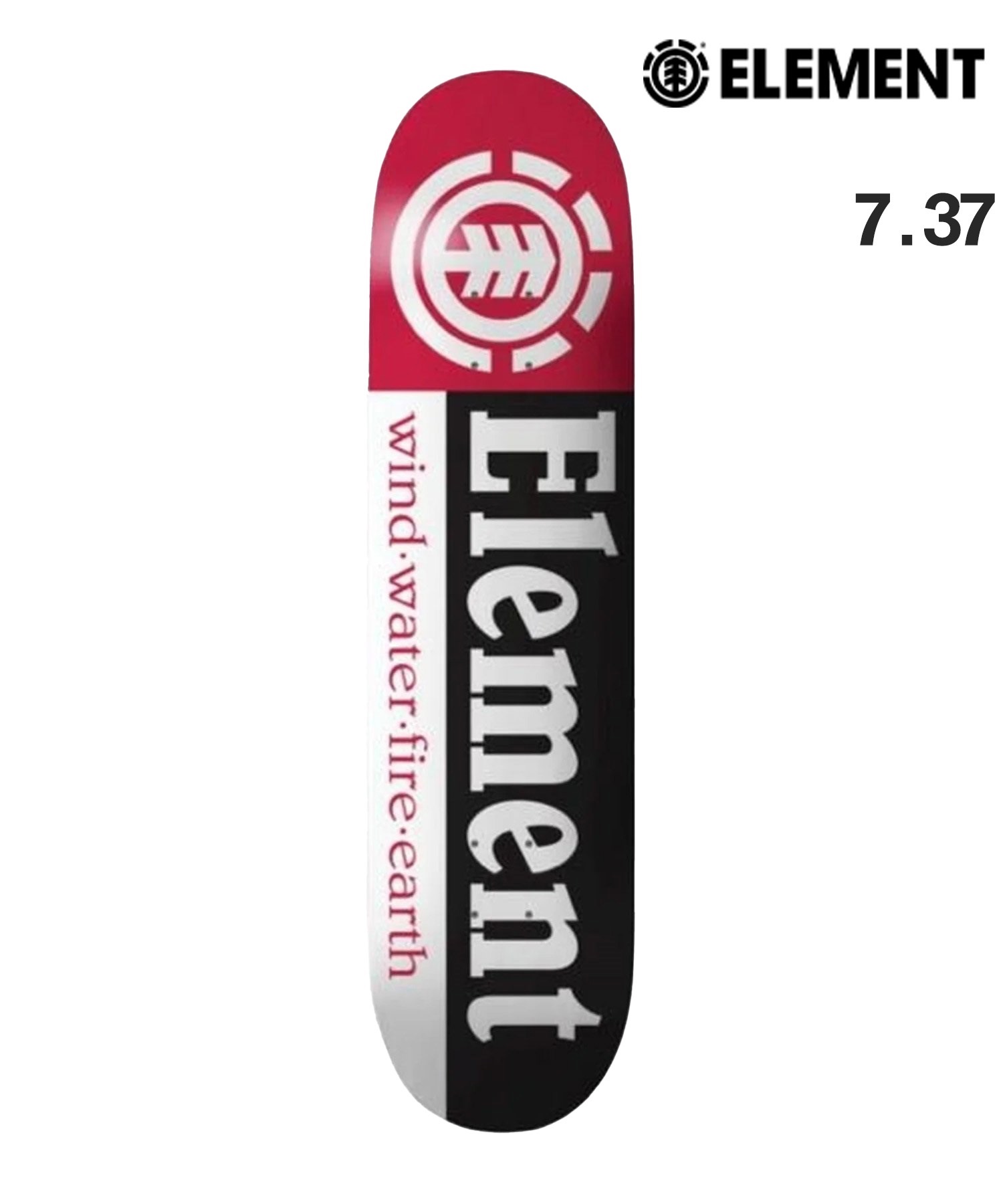 ELEMENT エレメント スケートボード デッキ キッズ 7.37inch SECTION 1 ムラサキスポーツ(ONE-7.37inch)