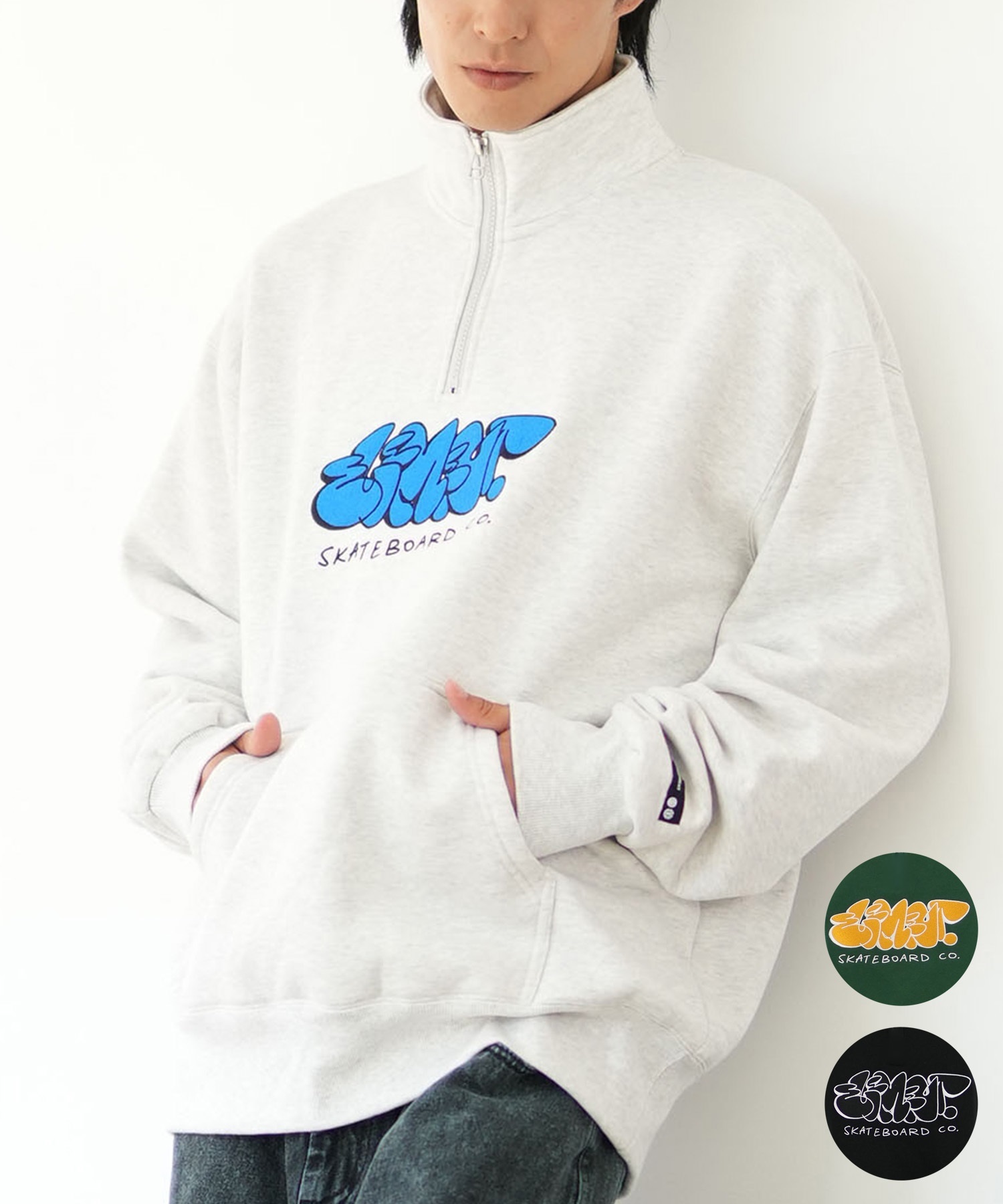 超人気の雑貨店 ELEMENT エレメント スウェット メンズ ハーフジップ トレーナー 服&ファッション小物