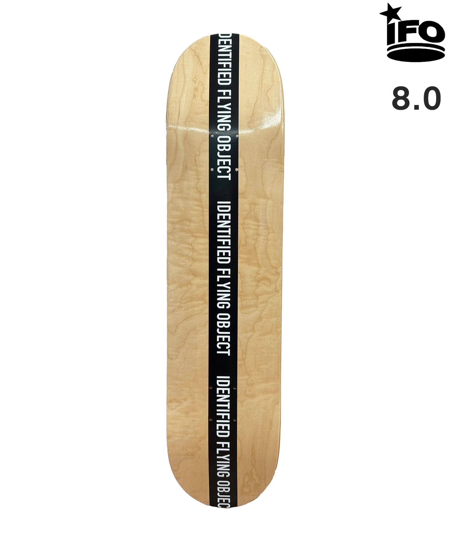 IFO アイエフオー スケートボード デッキ ベストプライス 7.75inch TAPE ムラサキスポーツ(NT/BK-7.75inch)