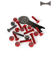 INDEPENDENT インディペンデント スケートボード パーツ ハードウェア TOOL付き 1"+ ムラサキスポーツ 初心者(RD/BK-1)