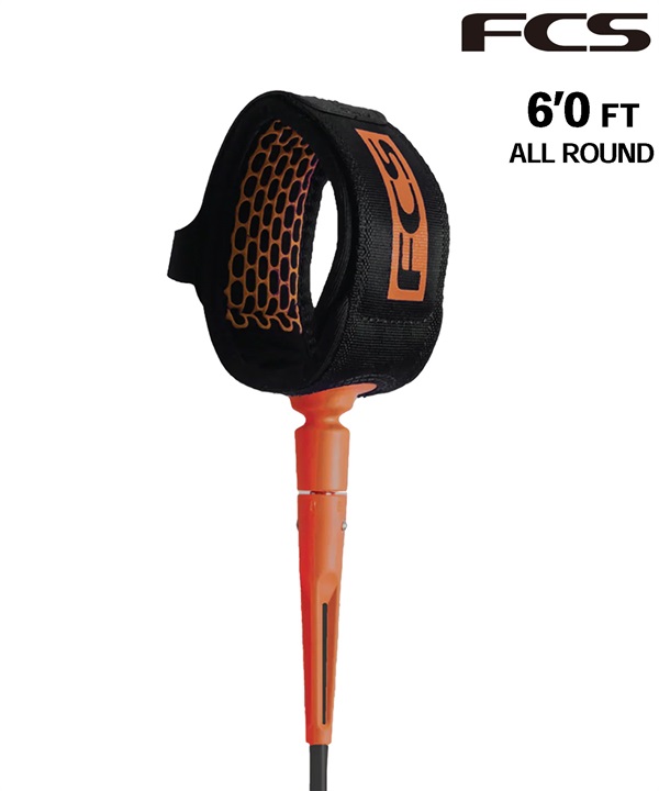FCS エフシーエス ESSENTIAL LEASH ALL ROUND 6feet エッセンシャル サーフィン リーシュコード