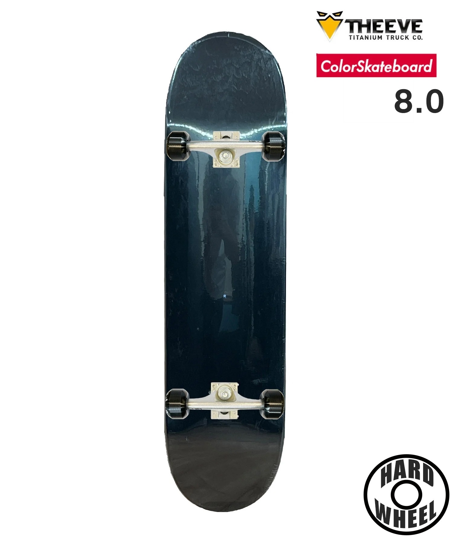 ColorSkateboard カラースケートボード スケートボード コンプリートセット 完成品 THEEVE COMP 限定商品(BK-8inch)