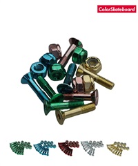 COLOR SKATEBOARDS カラー スケートボード パーツ ボルト ビス 7 8 ALLEN HARDWARE ムラサキスポーツ(MULTI-ONE)